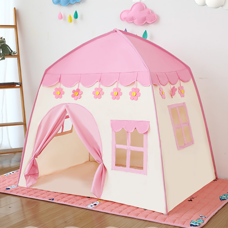 Tenda del Giocattolo del bambino Per I Bambini Bambini della Casa del Gioco della tenda della Tenda Pieghevole Principessa Castello Di Compleanno Regalo Di Natale Per Le Ragazze di Casa per bambini: Pink-white