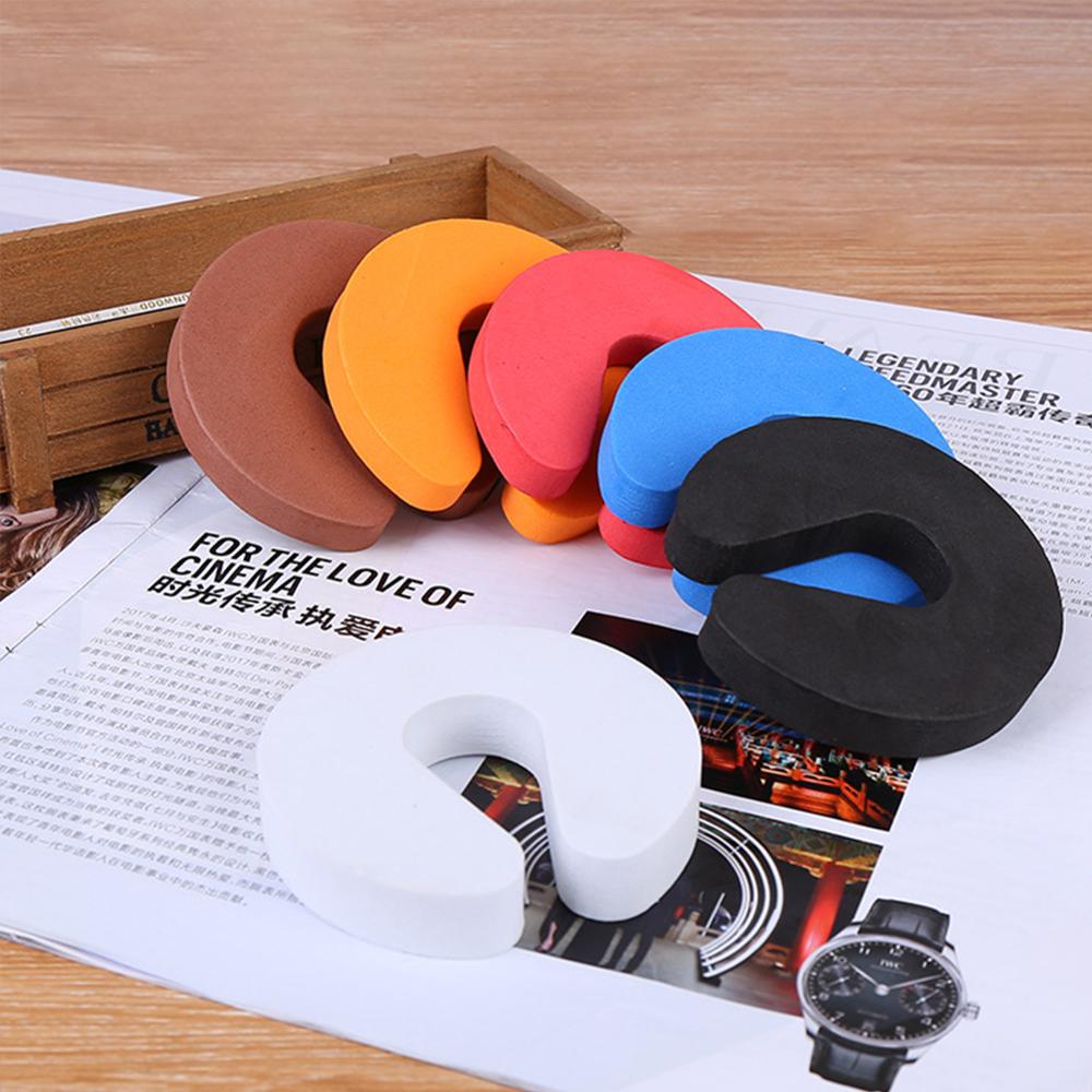 4Pc tappo per porta per bambini morbido multicolore protezione per le dita per bambini cucina camera da letto porta di sicurezza tappo per porta per bambini serrature sicure