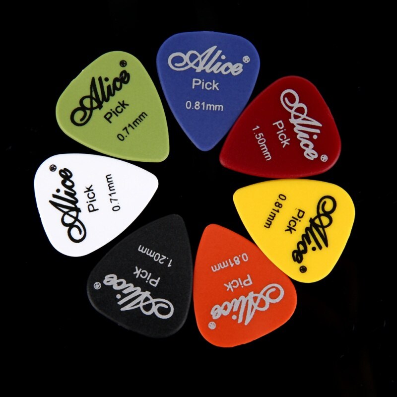 100pcs Guitar Picks Classical Folk Acoustic Guitars Accessories Musical Instruments, 0.58-1.5mm