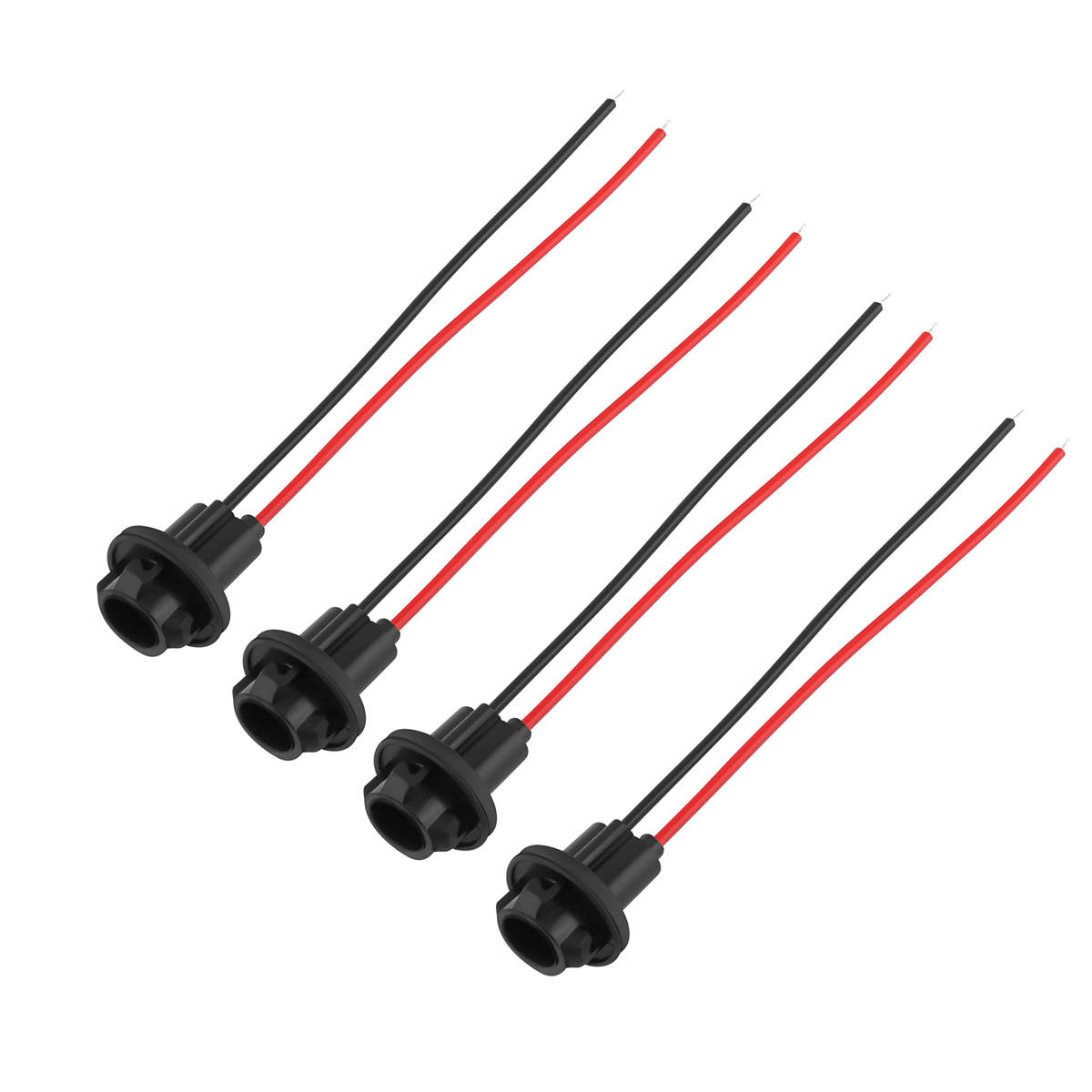 T10 w5w 194 147 pærefatninger præforbundet stik, ledningspære blødt gummiledningsnet, fatning til bilens instrumentbrætlys