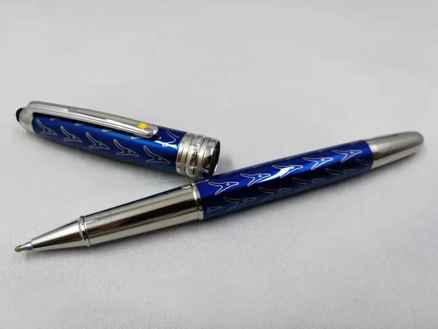 Bolígrafo pequeño Prince de lujo, suministros de oficina de Metal, fuente de Gel para escribir: naranja / OBB