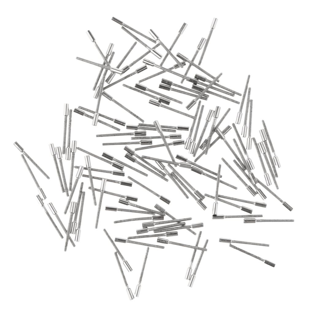 100 Stuks Horloge Gereedschap Opening Horloge Repair Tool Terug Opener 8mm Tap Threads Stem Extension Extenders voor Horloge Reparaties gebroken Stengels