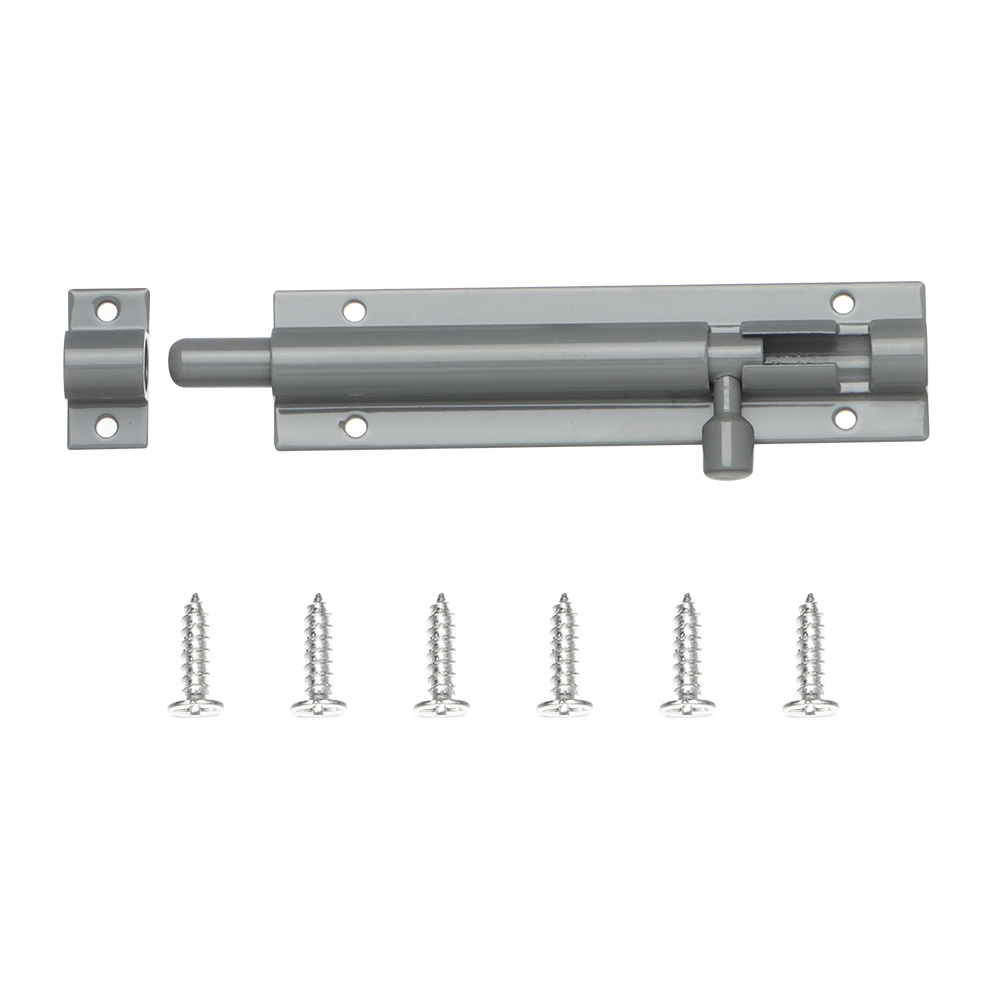 2/3/4/5/6/8 tommer aluminiumslegering tønde dørlås lås til haveport skur skydedør tårn bolt lås fange hardware: 4 tommer / Beige