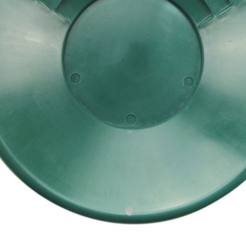 10-inch Gold Panning Basin Portable Nugget Sluicing Pan with Riffles Prospecting Dredging Nugget Mining Pan River Tool