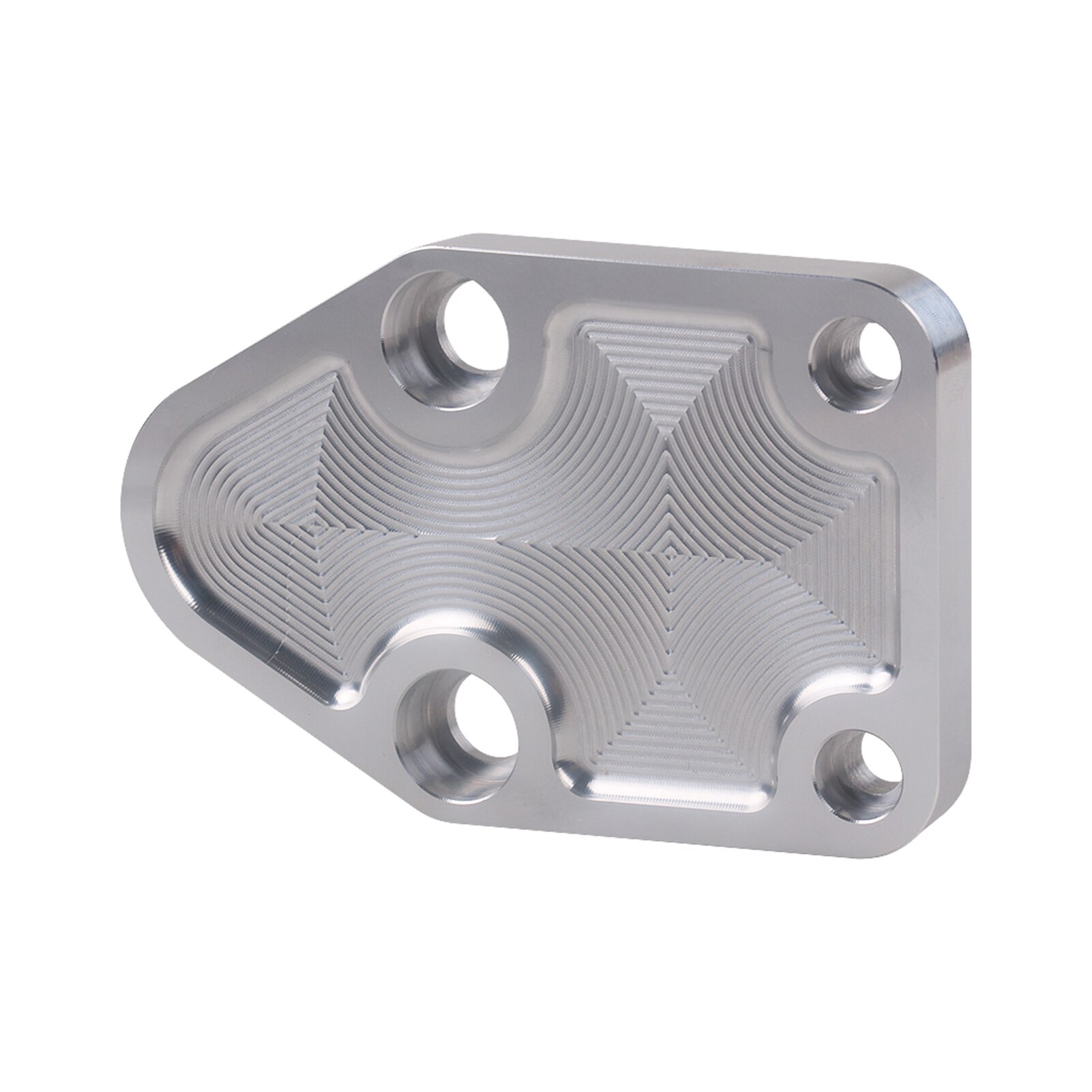 Fuel Pump Plate Billet Fuel Pump Block OFF Plate for Chevy SBC 283 327 350 Engine