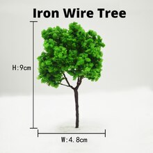 Diorama Miniature Trees Model Simulation Tree DIY Model Making Iron Wire Trees Railway Train Architecture Building Layout 20pcs