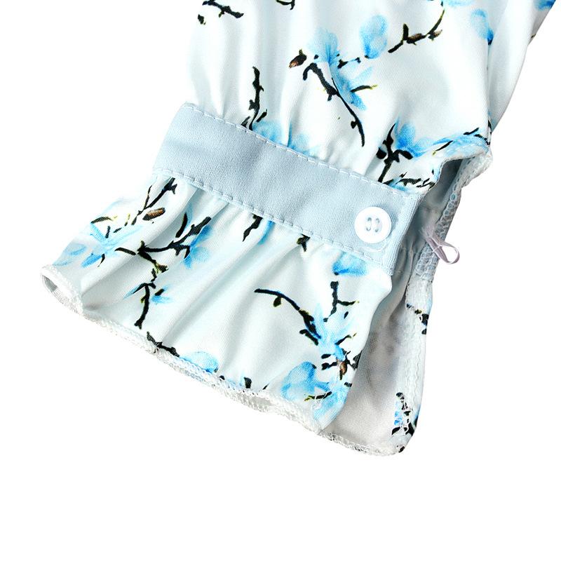 Floral Printed Arab Kids Girls Long Sleeve Dress Muslim Hijab Islamic Abaya Kaftan Maxi Dress Prayer Set Clothing Ramadan Suits