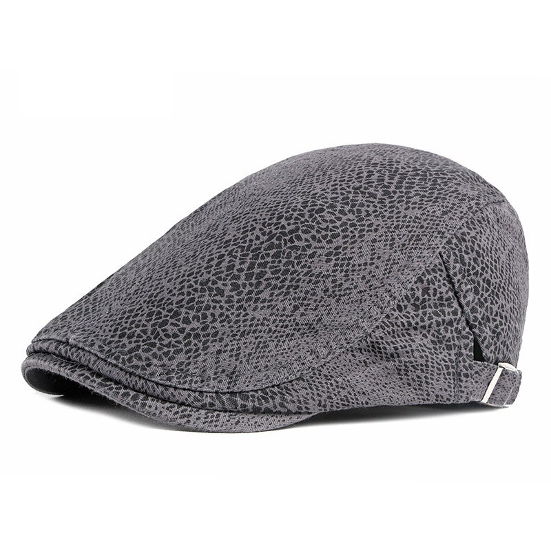 Klassieke Python Krantenverkoper Caps Heren Mode Wilde Baret Hoed Driver Gorras Planas Platte Cap Retro Hip Hop Piekte Hoeden Voor vrouwen Boinas: Grey