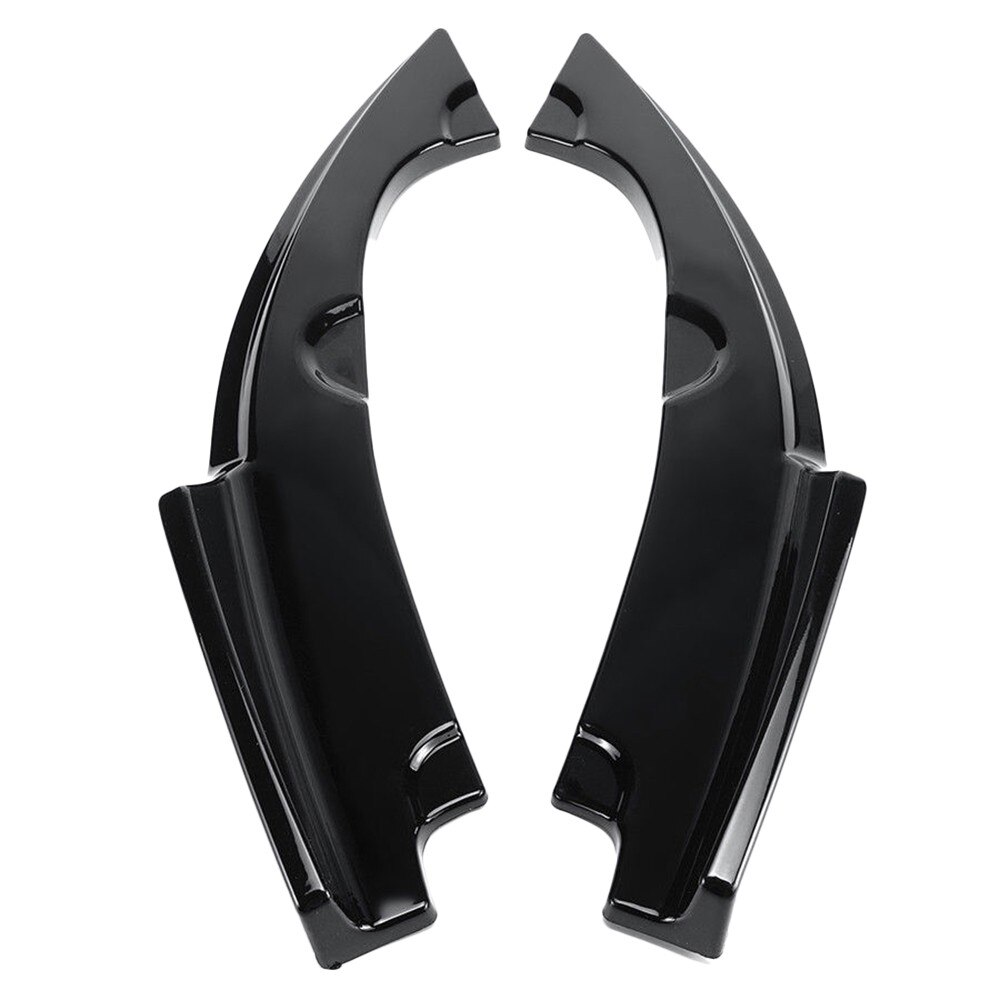2 PCS Car Carbon Fiber Rear Bumper Lip Wrap Angle Diffuser Splitter Protect Fin Bumper Bumper Lip Lip Diffuser Diffuser ABS