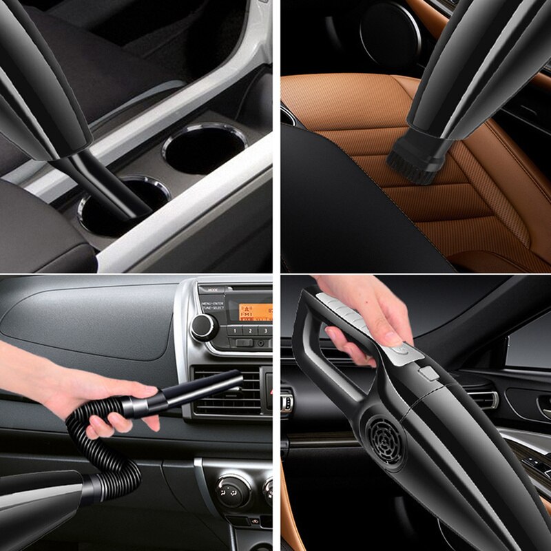 Car Vacuum Cleaner 12V 120W Suction Wet & Dry Use Wired Handheld Cord Portable Vacuum Auto Electrical Appliances Car Cleaner