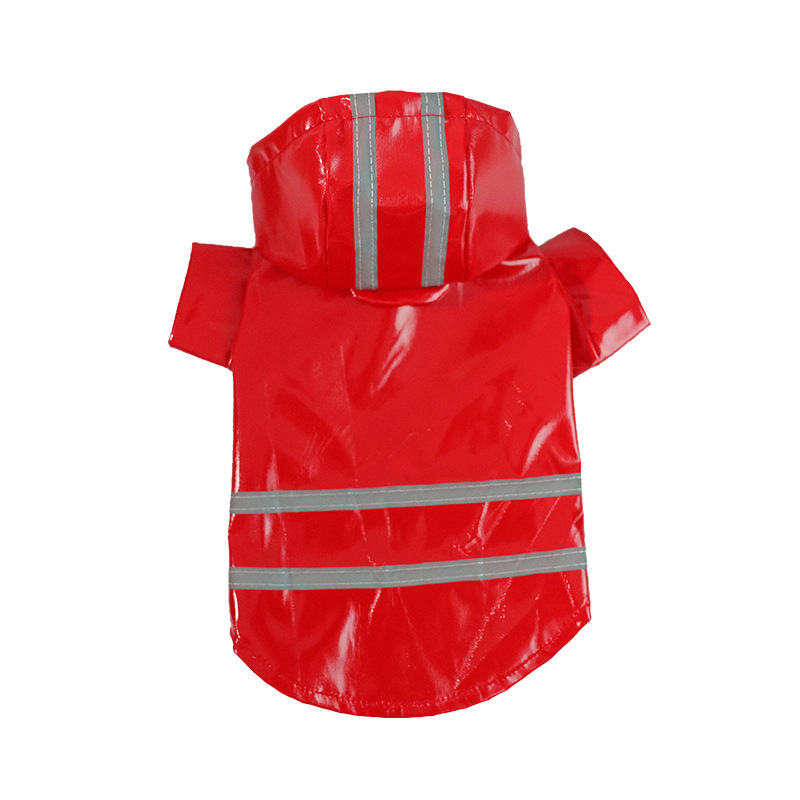 Rainy Day Pet Coat Dog Raincoat Pet Waterproof Detachable Rain Jacket Dogs Water Resistant Clothes for Dogs Patterns: red / L-35cm
