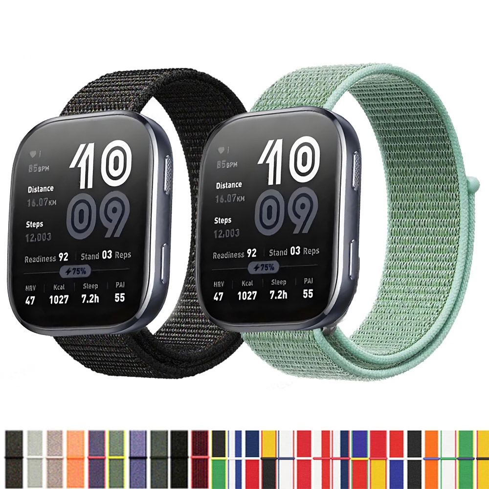 Pulseira de nylon para amazfit bip 6 bip6, pulseira de substituição para smartwatch, pulseira esportiva para amazfit bip 6 5