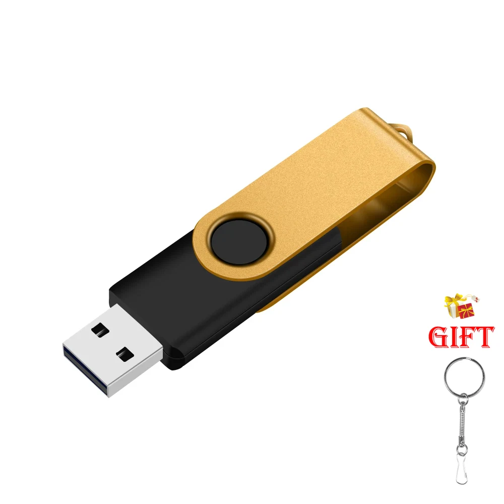 Unidad Flash USB 2,0 de 128GB, unidad de bolígrafo de 64GB, memoria colgante de 16GB, disco de 32GB en llave, memoria USB de 4GB, memoria Flash, de capacidad Real: YELLOW / 8 GB