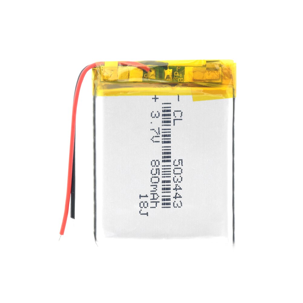 1/2/4Pcs 503443 3.7V 850mah Rechargeable Lithium polymer Battery With PCB For MP3 MP4 MP5 GPS DVD Toy LED Light Headphone