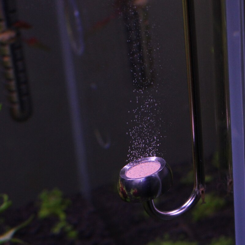 Chihiros  co2 diffusor rustfrit stål lille boble akvarium kulstof keramisk erstatning plante tank akvarium  co2 forstøver klip