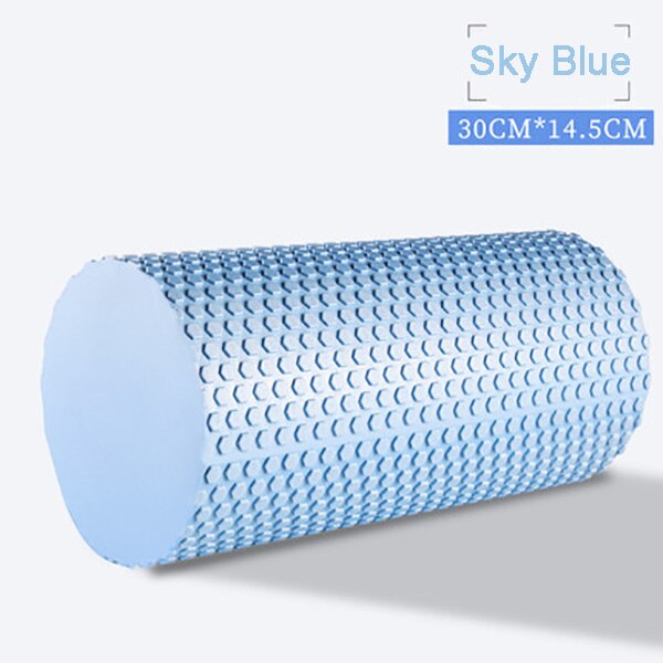 Yoga Pilates Yoga Block Pilates EVA Foam Roller Massage Roller Muscle Tissue Fitness Gym Yoga Pilates Workout Fitness Exercise: Skyblue 30 x14.5