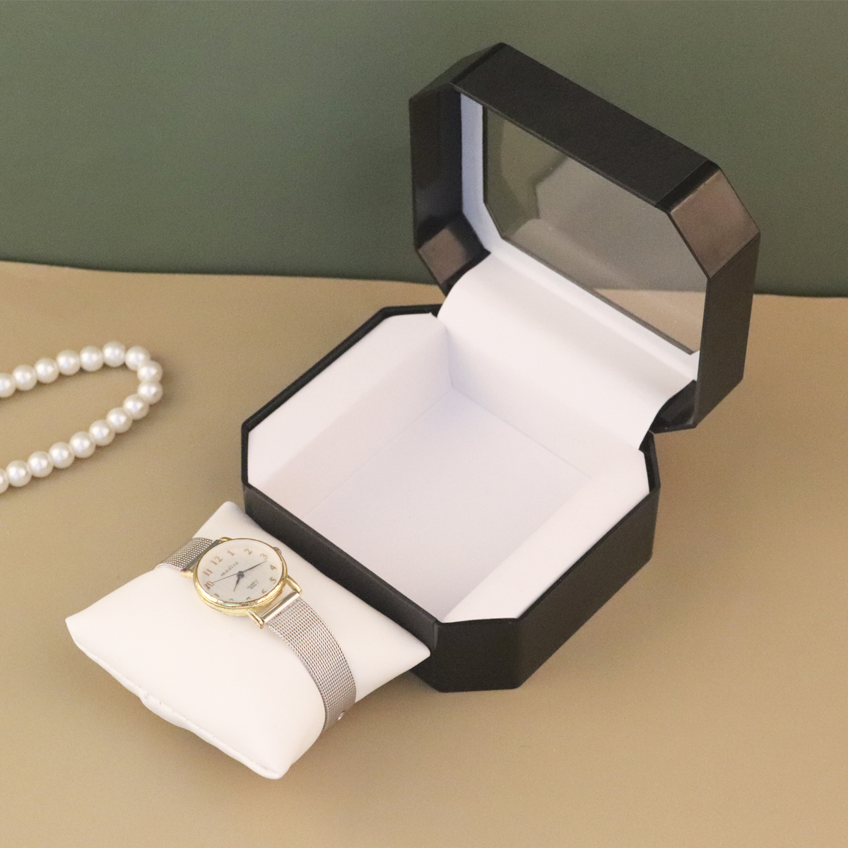 Uhrenbox, hochwertige europäische Herren-Uhrenbox aus Acryl, Uhrenaufbewahrungsbox