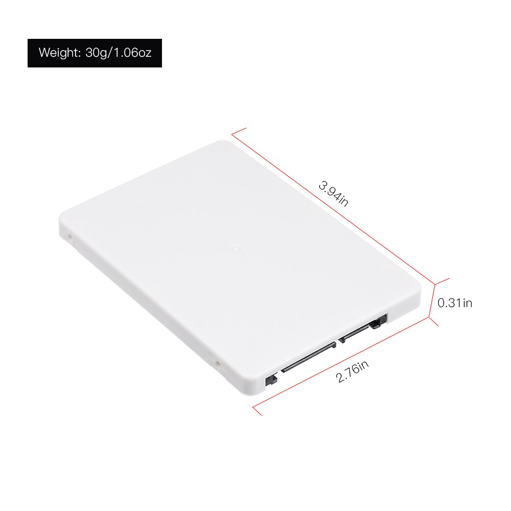 Msata Naar Sata Ssd Behuizing Msata 2.5 Sata Adapter Solid State Drives Ssd Harde Schijf Converter Naar Sata 3.0 kaart Met Case Box