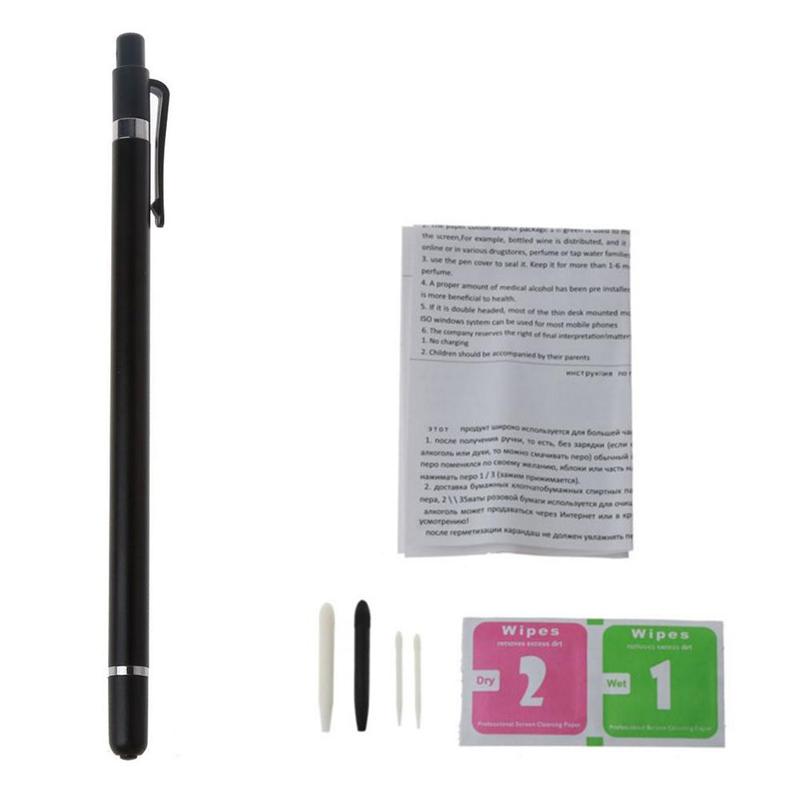 Lápiz capacitivo para teléfono móvil, Stylus para tableta, pantalla, iOS, Android: Negro