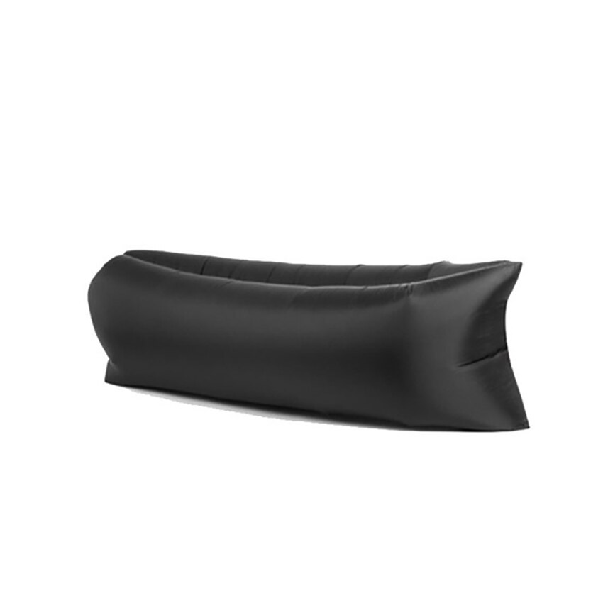 Camping Outdoor Inflatable Sofa Beach Lazy Inflatable Sofa Sleeping Bag Inflatable Bed Fast Folding Air Sofa for Adults: Black
