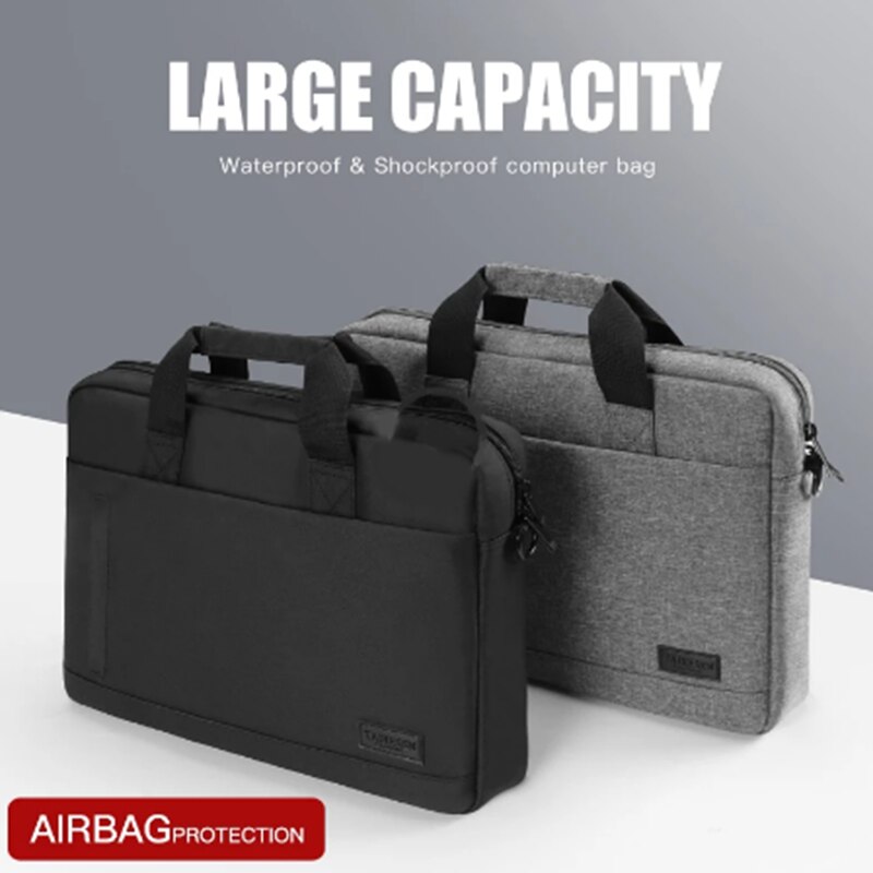 Business Laptop Bag Case Shoulder Tote Bag Notebook Bag Briefcase For 13 15 17 Inch Macbook Air Pro HP Huawei Asus Dell