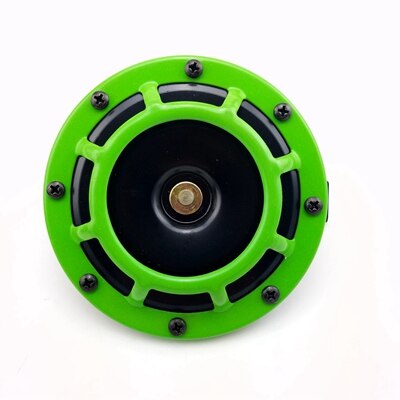 Hella-klaxon de voiture puissant | , 2 pièces 12V 115DB, haut-parleur de voiture, haut-parleur de souffle électrique Compact, pour moto voiture: green