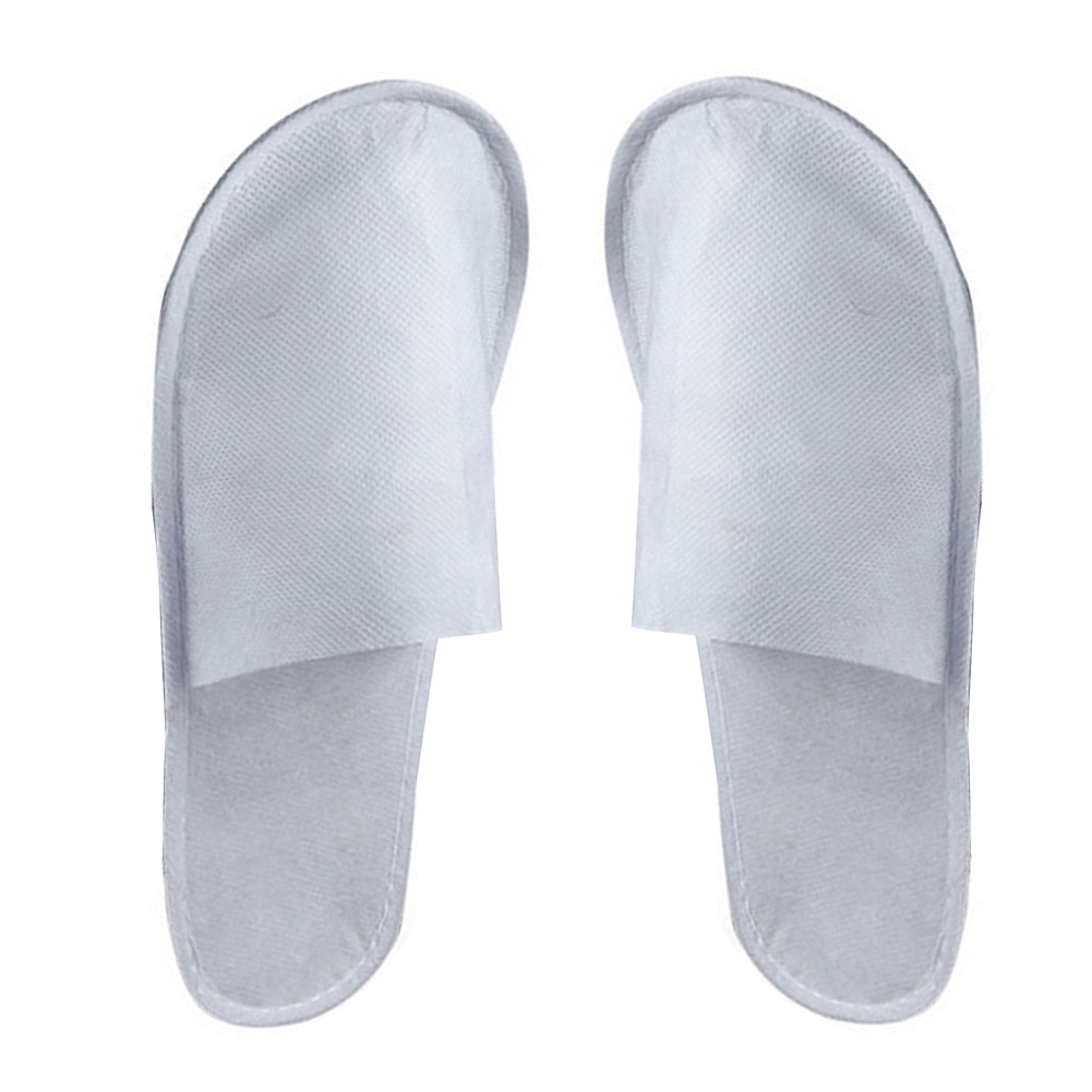 Mannen Vrouwen Thuis Spa Pluizige Badkamer Wegwerp Slipper Sanitaire Gesloten Teen Hotel Gebruik Reizen Non Slip Party Gast 10 Pairs