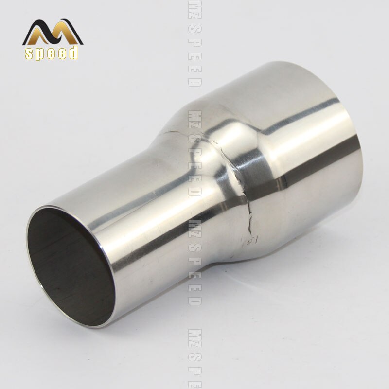 Car accessories 304 stainless steel reducer 63mm to 76mm stainless steel reducer exhaust pipe reducer