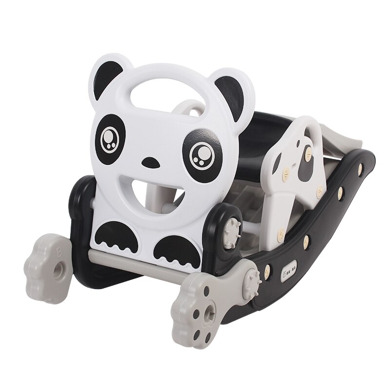 Ruizhi-cheval à bascule 2 en 1 Panda pour enfants, multifonction, avec chaise à bascule à musique, jouets animaux, RZ1204