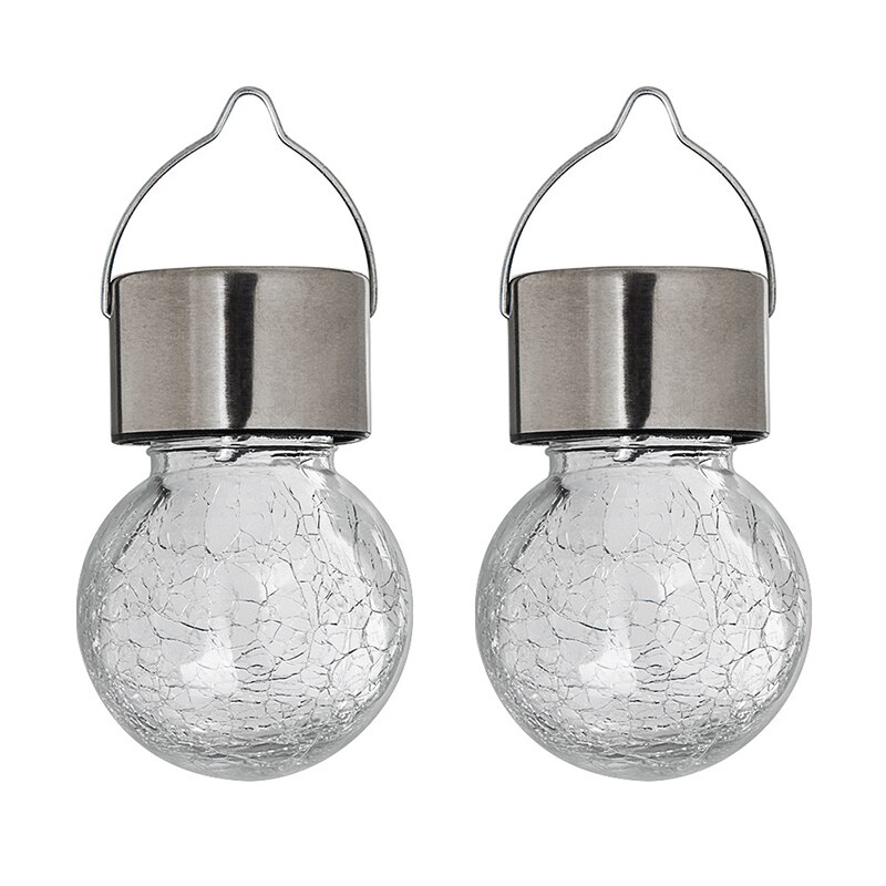 LED Solar Light Outdoor Waterproof Ball Style Solar Powered Roadside Light House Garden Decoration Emergency Solar Light: 2 pieces