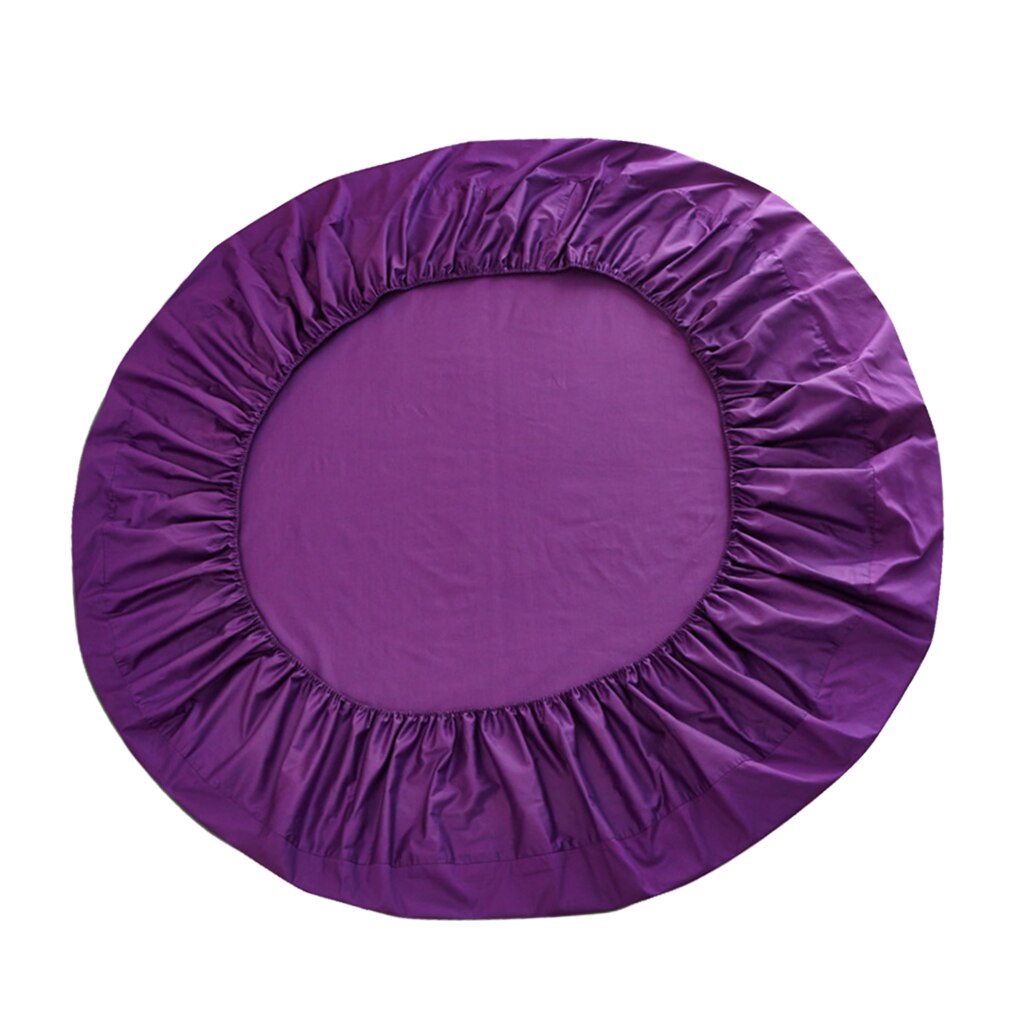 Hotel Home Round Bed Sheets Extra Soft Pure Cotton Breathable Bed Covers 86 Inch Diameter: Violet