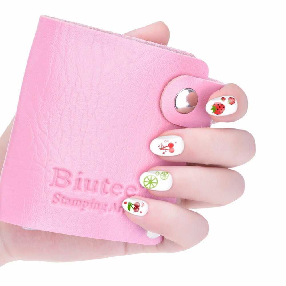 Biutee 10 stuks nagelplaten + transparante jelly siliconen nagelkunst stempel schraper stempel sjabloon afbeelding platen nagelstempel plaat gereedschap