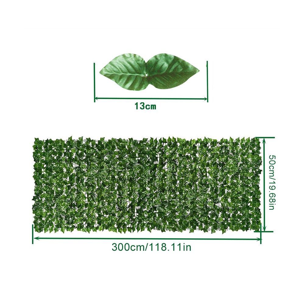Large Artificial Leaf Privacy Fence Roll Wall Landscaping Fence Privacy Fence Screen Outdoor Garden Backyard Balcony Fence: 0.5M x 3M Type D