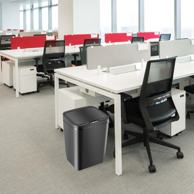 12L Home Intelligent Trash Can Automatic Sensor Dustbin Smart Sensor Electric Waste Bins PP Plastic Eco-Friendly Dustbin Househo