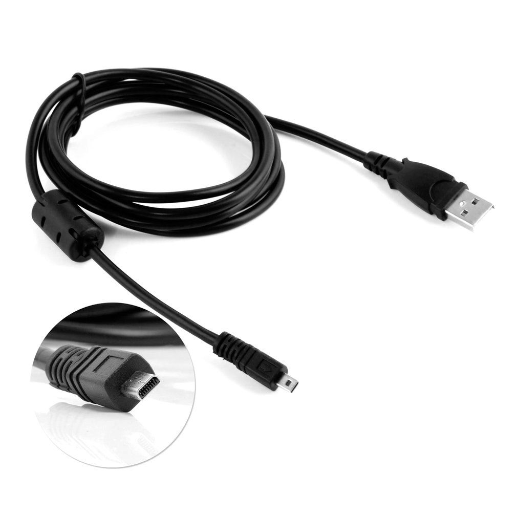 USB Cable with Magnet Ring Portable Camera Accessories 1.5M 8 Pin for Nikon Coolpix L19 L20 L100 S620 UC-E6 E4