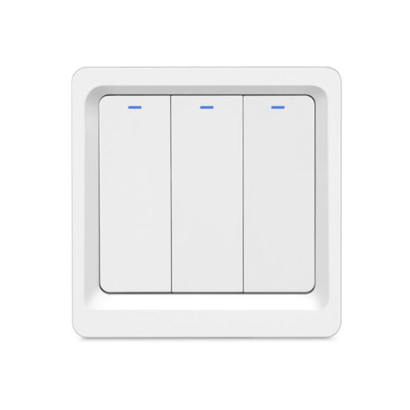 GIRIER Tuya ZigBee Smart Light Switch EU US, Touch Panel Wall Switch 1 2 3 Gang, Works With Alexa Hey Google, Wiring Optional