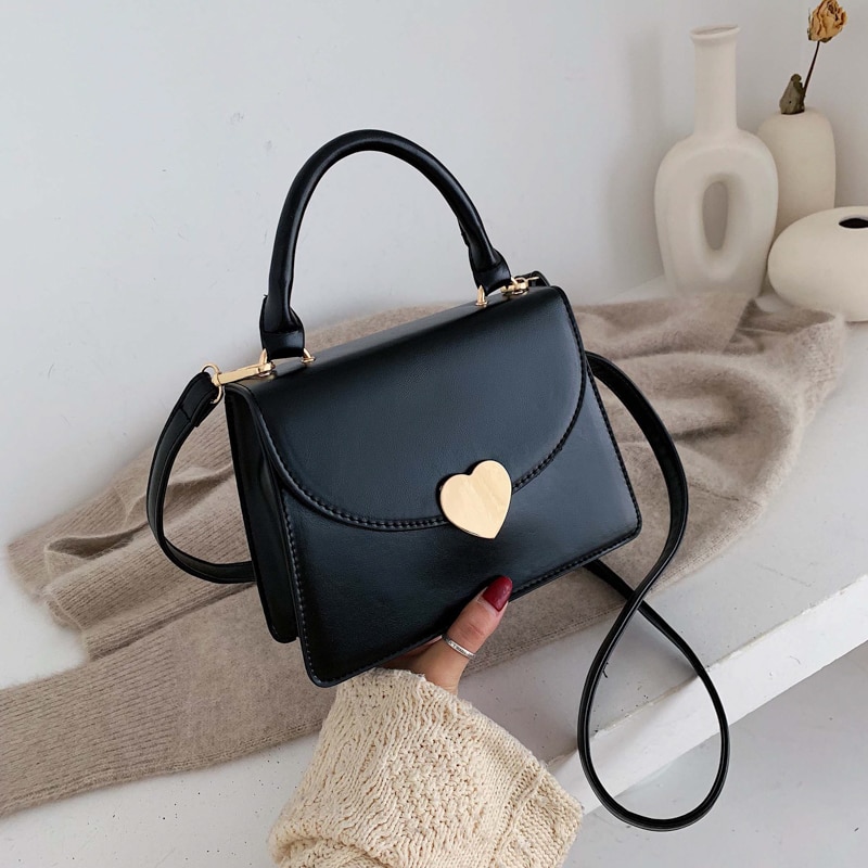 Solid Color PU Leather Mini Crossbody Bags For Women Female Shoulder Messenger Bag Lady Handbags