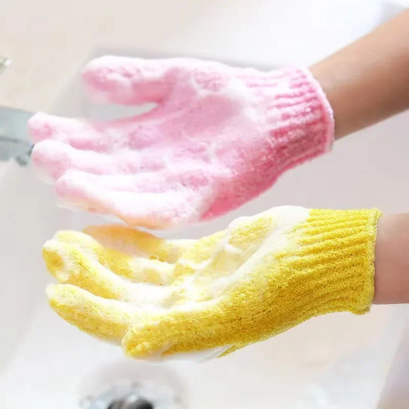 Gant de toilette de nettoyage du corps, brosse douce, maison, hôtel, salle de bain, boule de douche, ensemble d'épurateur de dos, serviette exfoliante pour la peau, gants de bain