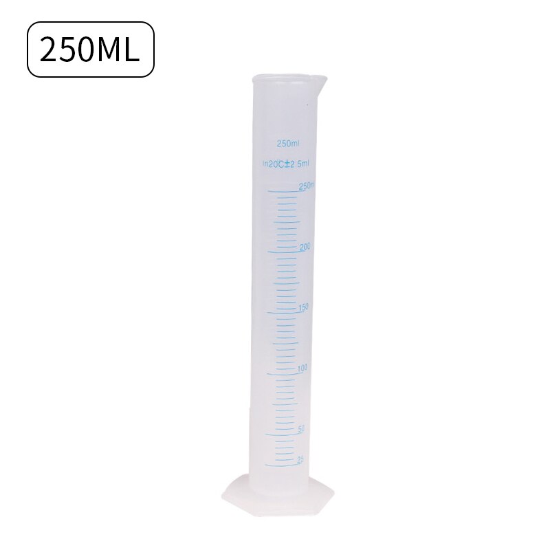 Plastic Cooking Measuring Cylinder Graduated Tools Chemistry Laboratory Measuring Cylinder School Lab Tools 10/25/50/100/250ml: 250ml