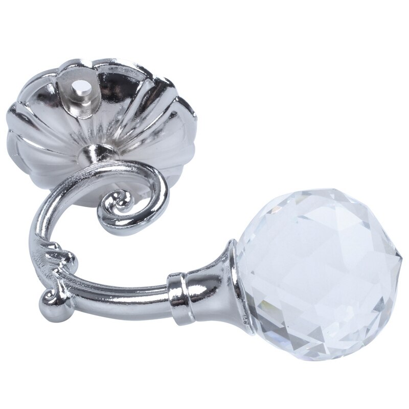 2Pcs Metall Kristall Glas Unterstützung Haken Vorhang Halter Tieback Haken