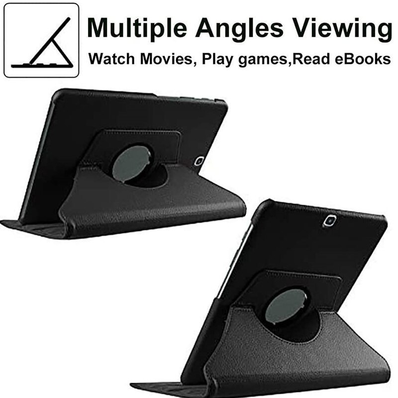 360 Rotating PU Leather Case for Samsung Galaxy Tab A 9.7 inch SM-T550 T555 P550 P555 Folio Tablet Cover Sand Holder Funda Capa