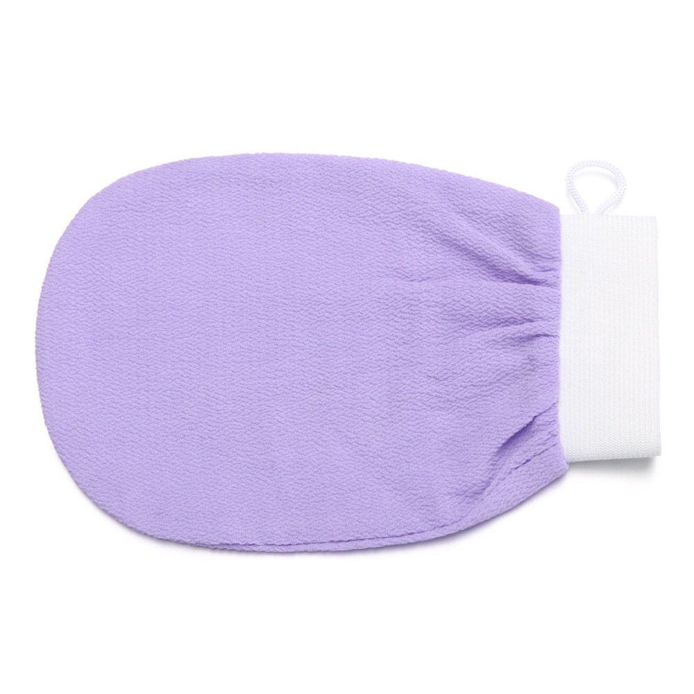 Manopla Exfoliante para Hammam marroquí, guante Exfoliante para la preparación de la ducha, duradero, para masaje corporal y Facial, 1 ud.: purple