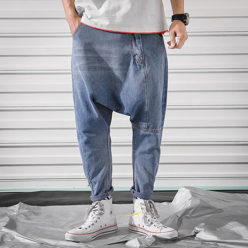 Heren jeans baggy denim harembroek klassieke stijl lage kruis jeans hiphop streetdance broeken grote maten joggingbroeken grote maten 5xl