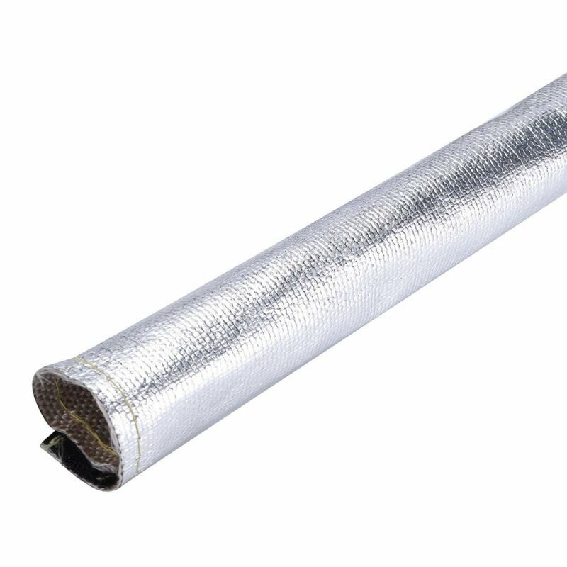 Universal glasfiber metallisk värmesköld hylsa isolerad tråd slang lock wrap vävstol tub lock hölje bildelar