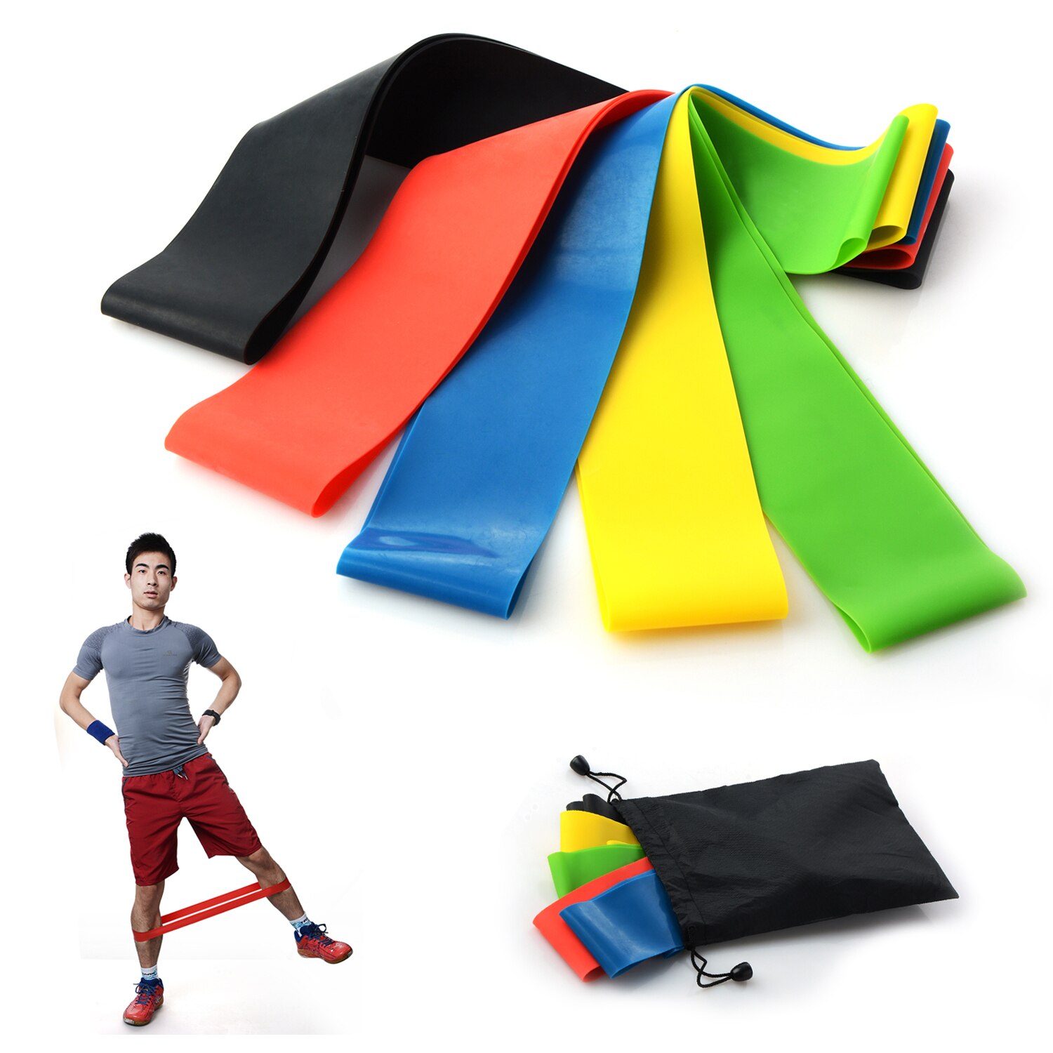 Fitness Elastic Bands Yoga Rubber Bands Pilates Without LOGO Sports Sport Crossfit Gym Expander Training Yoga Loop Bands