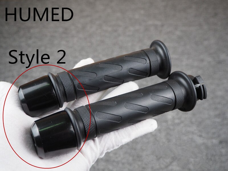 Empuñaduras de motocicleta Universal Retro CG GN125 150, 7/8 pulgadas, 22mm, para Motocross: style 2 black