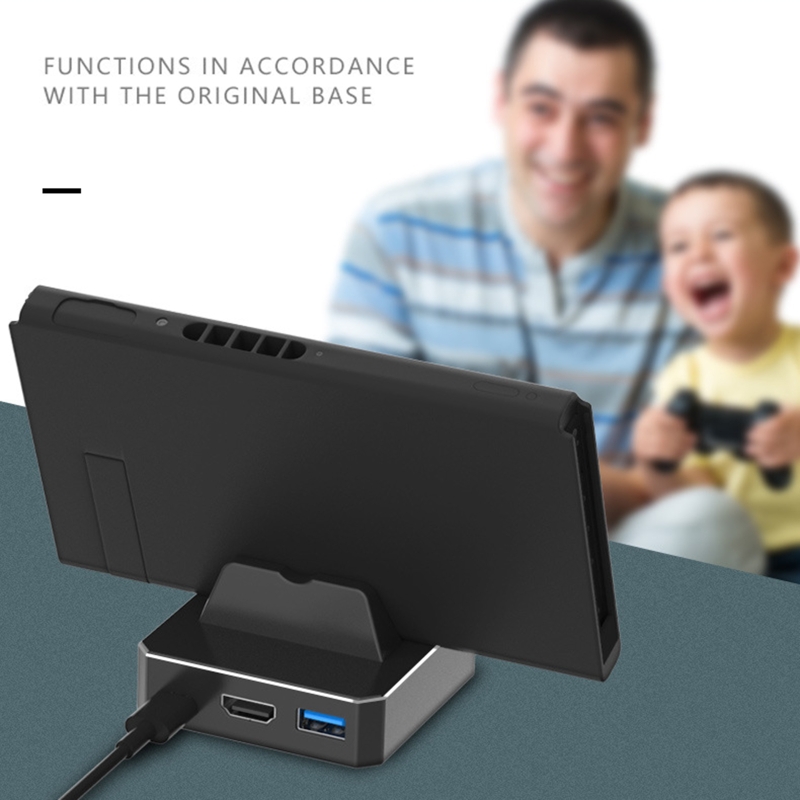R91a tragbare tv-ausgangskonverter hdmi-kompatibler videokonvertierungsadapter mit 3 anschlüssen hdmi-kompatibel typ-c usb 3.0 für ns