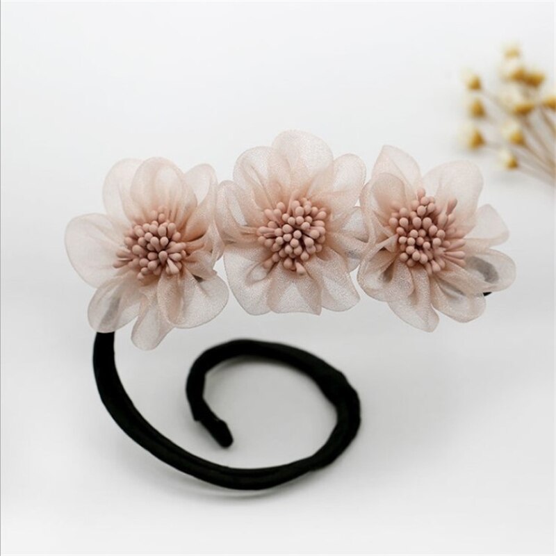 Jahrgang Hülse Perle Haarnadel Brötchen Frisur Haar Stock Frauen Elegante Haarband Blume Haar Hersteller Werkzeuge Haar Zubehör: Blau