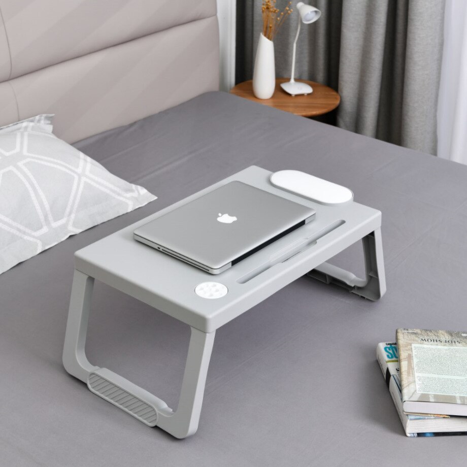 Europæisk stil moderne plastfolde bærbar skrivebord multifunktionelt doven universitet sovesal soveværelse affald tablelx 110313: -en