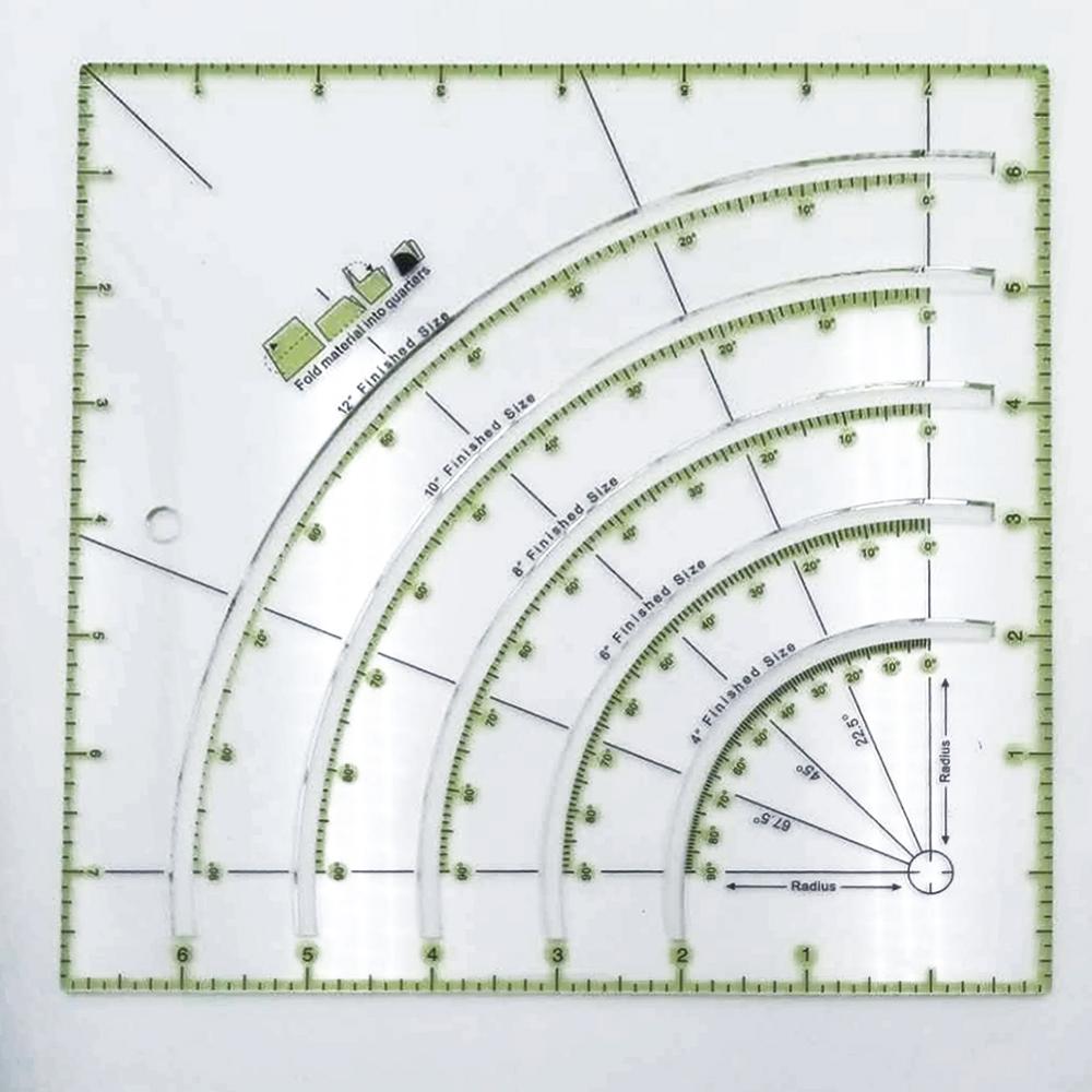 8 inch Patchwork Ruler Sewing Ruler DIY Tailor Foot Aligned Cutting Sewing Craft Tool Office & School Supplies